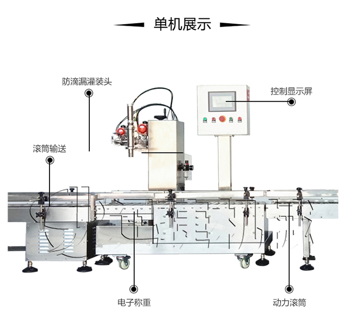 半自動稱重式潤滑油灌裝機